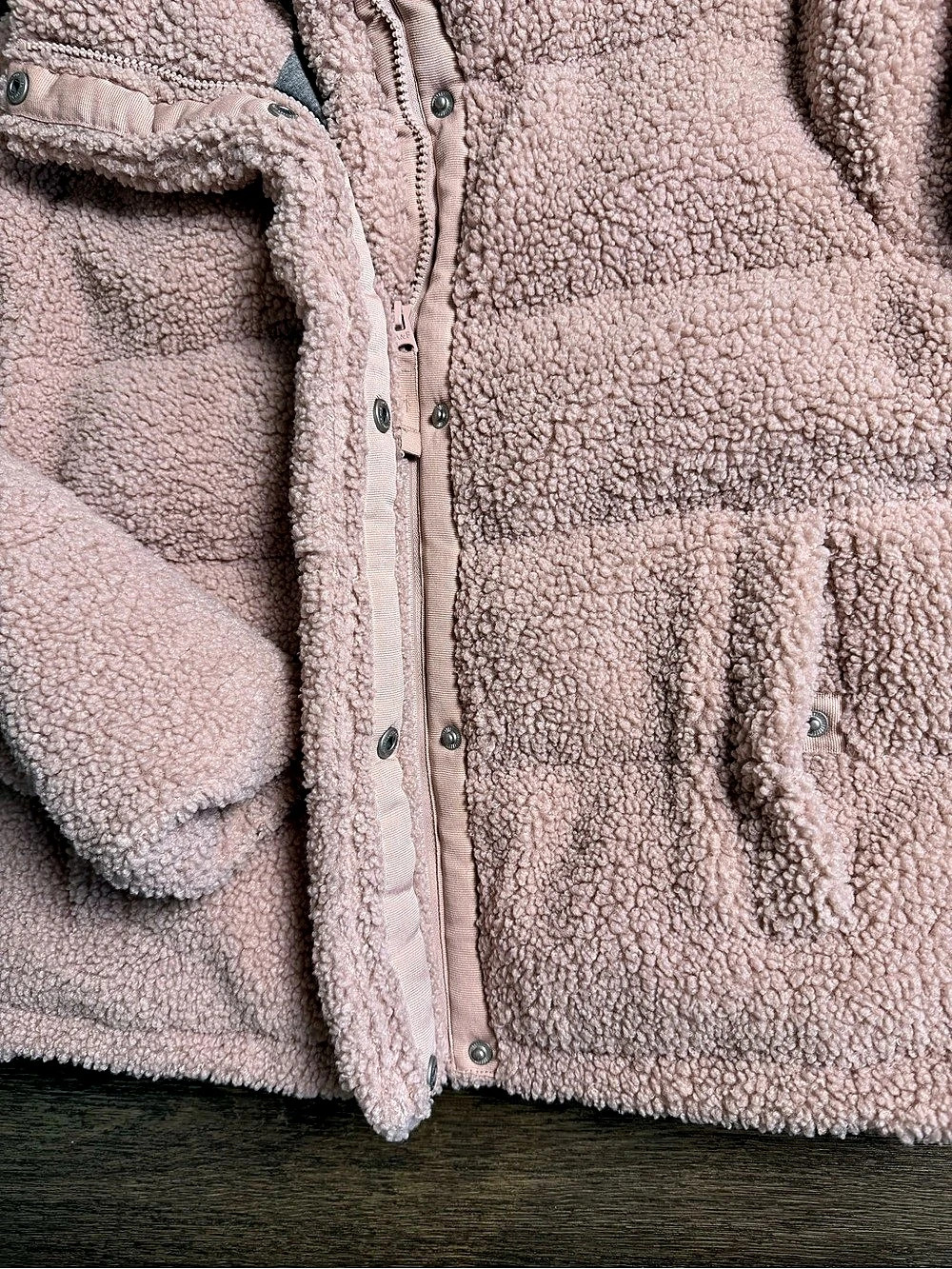 Abercrombie & Fitch Fleece Jacket in Pink Size Medium - Picture 6 of 9